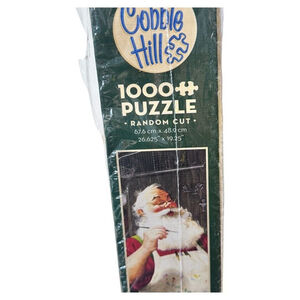 Cobble Hill 1000 Piece Jigsaw Puzzle "Santa Painting Cars" Tom Newsom NEW Sealed
